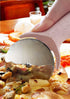 Pizza Cutter Wheel, Stainless Steel Slicer with Cover, Super Sharp and Dishwasher Safe, Beige