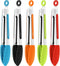 Mudder 5 Pcs Mini Silicone Tongs, 7 Inch Small Serving Kitchen Tongs for Christmas Party Supplies