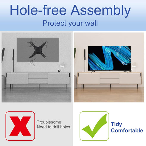 Maozhren 32H4G 43R6E3 50R6E3 50A6G 55A6G 55H6570G 58R6E3 58H6870 65R6E1 TV Stand for Hisense TV Legs, Only for Smart TV