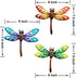 wotieuns Metal Dragonfly Wall Decoration, Garden Fence Outdoor Wall Art, Outdoor Wall Decoration, Outdoor Art Decoration Dragonfly, Suitable for Living Room, Bedroom, Yard and Porch, Set of 3