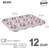Muffin Cake Pan, 12-Cavity Non-Stick Cupcake Pan Bakeware for Oven Baking (Champagne Gold) by Bakeley