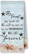 ArtisaEura Coastal Beach Hand Towels for Bathroom, Coastal Beach Kitchen Towels, Starfish Seashell