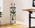 3 32.3 inch, CASIMR Plant Stand Indoor Outdoor, Metal Rustproof Flower Shelf Tier Tall Multiple Plant Pot Holder Rack