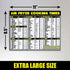 Air Fryer Cooking Times Chart Magnet - Extra Large Easy to Read Magnetic Cheat Sheet for Healthy Cooking