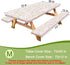 HobbLab Rv,72in,Pink Picnic Table Cover with Bench Covers Portable Table Cloth Built-in Storage Pocket Fitted