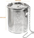 Hemoton Stainless Steel Tea Ball Infuser, Large Capacity Strainer with Extended Chain Hook for Brew Loose Leaf Tea