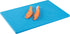Restaurantware RW Base Cutting Board, 18 x 12 Inch, Color Coded Chopping Board, Blue Plastic, No Scratch, Dishwashable