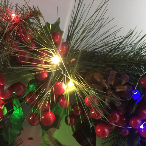 Luna Gift Pack 2 Decorations,50 Count Leds,18FT Indoor Battery-operated Led String Lights with Timer,Mini Leds Fairy