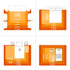 5x7 Area Rugs for Living Room, Orange Fluffy Shag Rug for Bedroom, Nursery and Indoor Floor, Soft and Comfy, Fuzzy