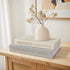 Set 2, MAOBUYOU Decorative Linen Book of Faux Book Storage Box, Coffee Table and Bookshelf Decor