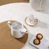 Ceramic Teapot with Stainless Steel Infuser - Heat Resistant 500ml/17oz Tea Pot for Loose and Blooming Tea