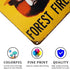 CCPARTON Smokey Bear Prevent Forest Fires Metal Tin Sign, Retro Wall Decor 8x12 Inch