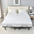 Waterproof Split Top Queen Mattress Protector - Soft Jersey Fitted Cover for Adjustable Bed