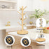 Mug Holder Tree, Upgraded 360° Rotated 8 Hooks Coffee Cup Holder, Wood Rack for Kitchen Home Organizer