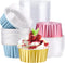 EUSOAR Mini Aluminum Pans with Lids, 30 Pack 5oz Disposable Foil Cupcake Liners, Dessert Cups with Lids