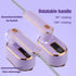 Travel Steamer Iron for Clothes, 1000W handheld size portable Steamer Support Dry and Wet Ironing 180° small hand garment electric steam ironing machine for dress shirt travel (purple) by REBOLLITA