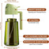2PCS 16oz/470ml 2 1 YARRAMATE Oil Sprayer for Cooking with Stickers, Food-Grade in Olive Oil Dispenser Bottle