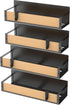 HuggieGems 4 Pack Magnetic Spice Rack Organizer - for Refrigerator & Oven Storage