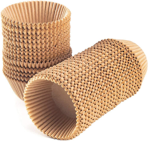 Caperci Standard Natural Cupcake Liners, 500 Count, Grease-Proof Paper Muffin Liners for Cupcakes, Muffins, Nuts