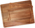 HAONEYS Set 3 Wood Cutting Boards of for Kitchen, Large Wooden Cutting Board with Juice Groove, Charcuterie Board