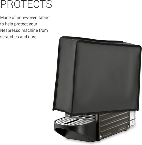 kwmobile Cover Compatible with Nespresso Pixie - Plastic Case for Coffee Maker Machine - Dark Grey