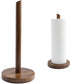 Wooden Paper Towel Holder - Walnut Suction Cup Paper Roll Dispenser for