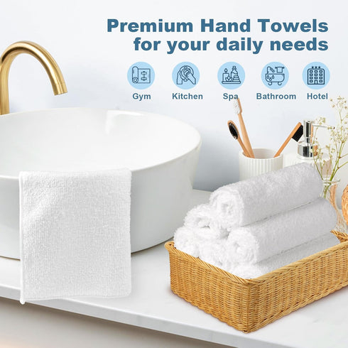 Pack 50, 12" 12" HOMEXCEL Microfiber Washcloths Towel of x Highly Absorbent and Soft Face Towels Wash Cloths
