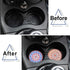 Car Coasters for Drinks, 10 Pack Absorbent Ceramic Coasters with Finger Notch for Easy Removal, Cute Car Accessories.