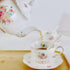 Eplze 2 sets YBK Tech Strengthen Porcelain Coffee Pot Ceramic Teapot- Pink Rose (Teapot+ of cup and saucer)