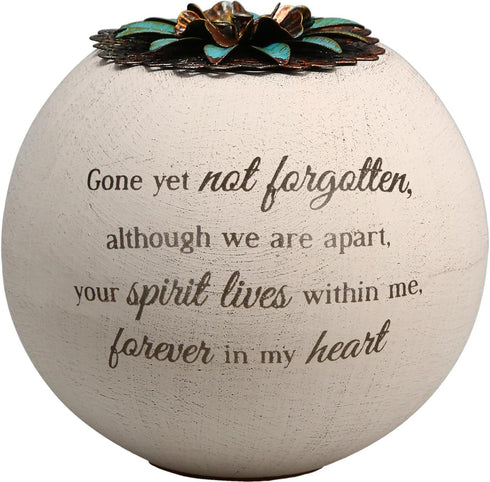 Pavilion Gift Company 19093 4-Inch Terra Cotta Candle Holder, Forever in My Heart, White