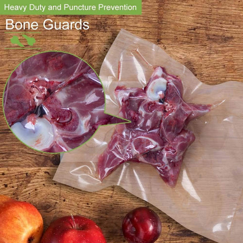 MakMeFre 100 Pint Size 4mil Vacuum Sealer Bags for Food, Heavy Duty, BPA Free, Sous Vide Safe, 6x10 Inch