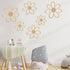 6 Thyle Pcs Daisy Wall Decor Wooden Daisy Wall Sculptures Art Flowers Signs Hanging Plaque for Home Nursery Bedroom