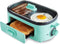 GreenLife 3-in-1 Breakfast Station, PFAS-Free Dual Griddles for Eggs, Meat, Pancakes & 2-Slice Toast Drawer