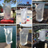Concealable Cruise Ship Rum Sneak Flask Kit Set - 4x16oz, 4x8oz