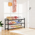 18.5"33", 3-Tier Closet, 12 Expandable Shoe Rack for Small Spaces, Adjustable Width Sturdy Metal Shoe Organizer
