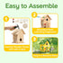 NESTO Wooden DIY Bird House Kit for Adults to Build, Outdoor Woodworking Crafts Freestyle Painting, Hanging Birdhouse