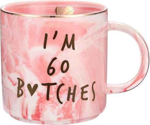 I'm 60 - Funny 60th Birthday Gifts for Women - Best Gifts Ideas for Wife, Mom, Daughter, Sister, Aunt, Friends -