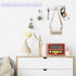VIS'V Wall Mount Key Holder, Silver Self Adhesive Key Hanger with 3 Hooks, Key Rack for Entryway Hallway