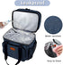 Expandable Large Lunch Box, Insulated Heavy Duty Waterproof Cooler Bag for Men Women, 16L, Blue, GLENKEY