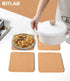 Cork Trivet, 4 Pcs High Density Thick Square Cork Hot Pads for Table & Countertop, 8 Inch Heat Resistant