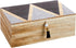 Juvale Wooden Box with Hinged Lid - Jewelry Storage for Rings &