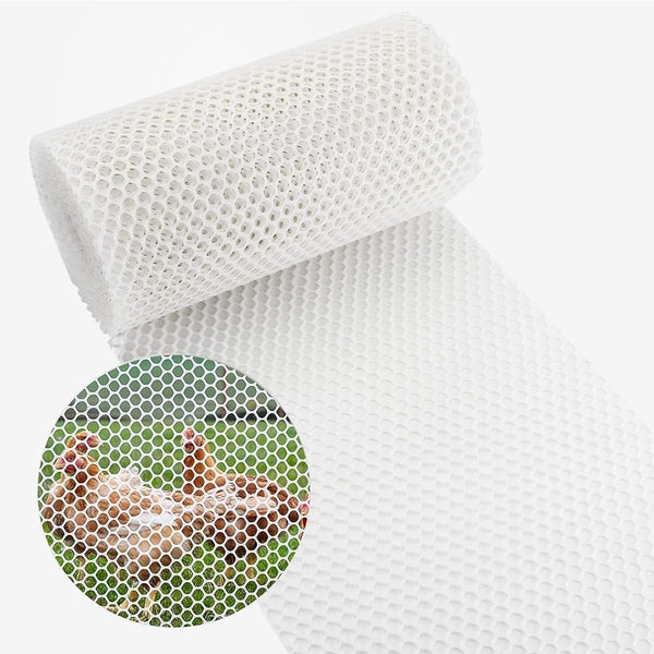 maebeacae Plastic Chicken Wire Fencing 15.7INx33FT,Plastic Fence Wire,Poultry Garden Netting,Poultry Netting, Mesh Fencing,Balcony