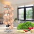 Spiral Stainless Steel Egg Skelter Dispenser Rack - Silver
