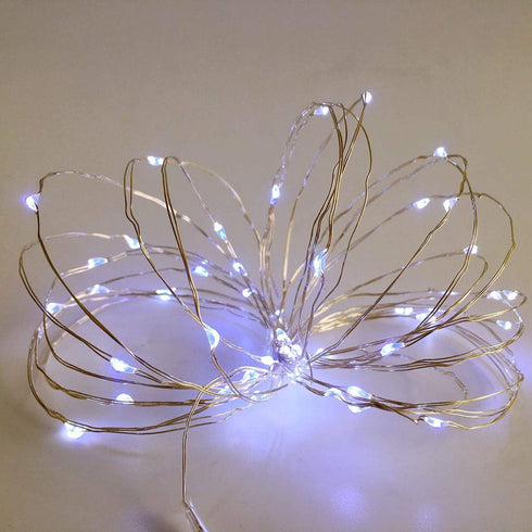 2 Pack 6 on/18 Decorations,50 Count Leds,17 Battery Operated Mini Lights,Indoor Led Fairy Lights with Timer Hours Hours
