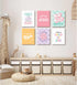 Lhoiplme 8x10x6 Inch Christian Nursery Wall Art Decor Bible Verses Posters Girl Nursery Canvas Wall Decor kids room