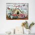 Farmhouse Truck Wall Art, Barn Pictures Canvas Painting Print for Living Room, Bedroom, Bathroom 12"X16"