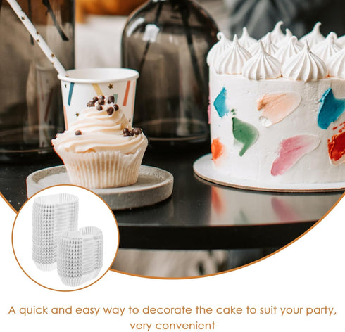 1000 Pcs Boat Shape Paper Cups - Small Oval Cake Baking Cups, Loaf Bread Liners, Cupcake Liners for Muffins and Snacks