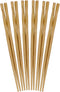 BambooMN Premium Reusable Japanese Bamboo Chopsticks - Twisted 9 inch - 6 Pairs