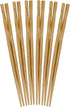 BambooMN Premium Reusable Japanese Bamboo Chopsticks - Twisted 9 inch - 6 Pairs