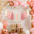 1st 1 Boho Pink Handmade Birthday High Chair Banner First Highchair Banner For Baby Girls Wild One Wall Hangings Wood